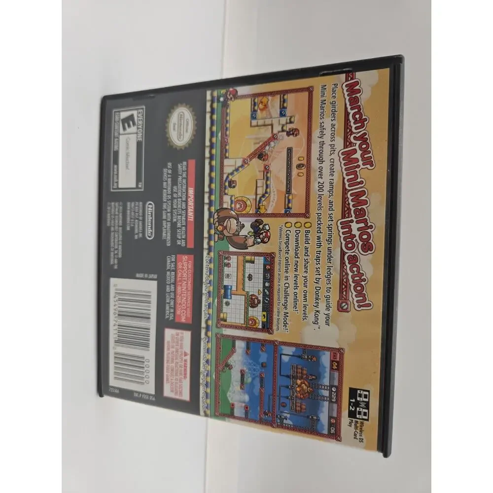 Mario vs. Donkey Kong: Mini-Land Mayhem Nintendo DS Video Game Complete In Box